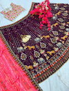 Tew Faux Gorgette Silk Fabric With 5mm Sequence Embroidery Work Lahenga And Blouse Dupatta Bulk Orders In India